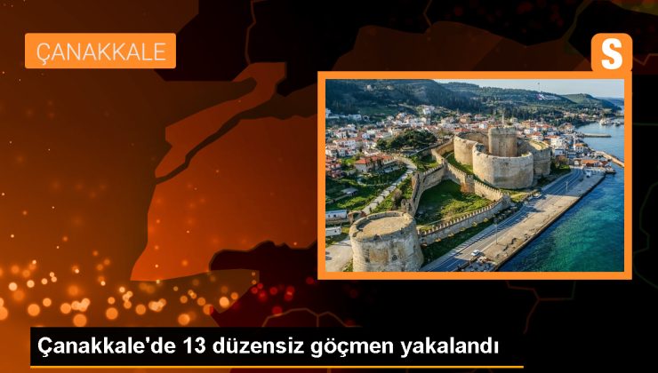 Çanakkale’de 13 düzensiz göçmen yakalandı