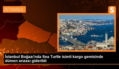 İstanbul Boğazı’nda Sea Turtle isimli kargo gemisinde dümen arızası giderildi