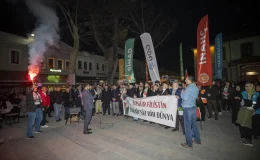 Sakarya’da İsrail’in Gazze’deki hastanelere saldırılarını protesto eden yüzlerce kişi toplandı