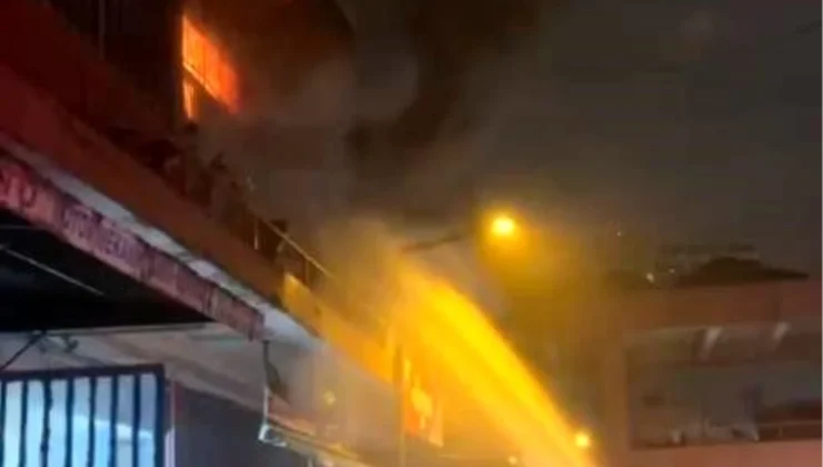 Ümraniye’de İş Yerinde Çıkan Yangın İtfaiye Tarafından Söndürüldü