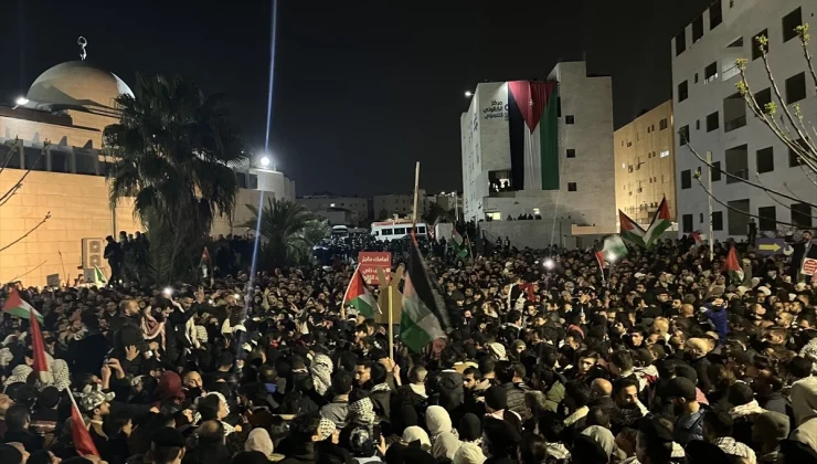 Ürdün’de İsrail Büyükelçiliği kapanması talebiyle gösteri düzenlendi