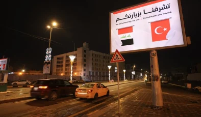 Bağdat ve Erbil’de Erdoğan’ın ziyareti öncesinde Türk bayrakları asıldı