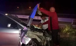 Çorum’un Sungurlu ilçesinde 4 araç karıştığı zincirleme trafik kazasında 13 kişi yaralandı