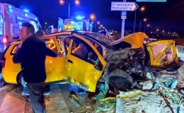 İzmir Buca’da Ticari Taksi Kazası: 1 Ölü, 3 Ağır Yaralı