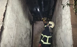 Karabük’te 2 katlı müstakil evde çıkan yangın söndürüldü