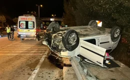 Karabük’ün Safranbolu ilçesinde otomobil devrildi, sürücü yaralandı