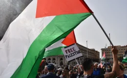 Roma’da İsrail’in Filistin topraklarını işgali protesto edildi