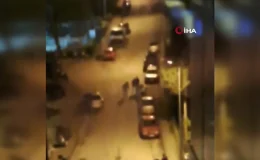 Safranbolu’da tekme tokat kavga anı kamerada
