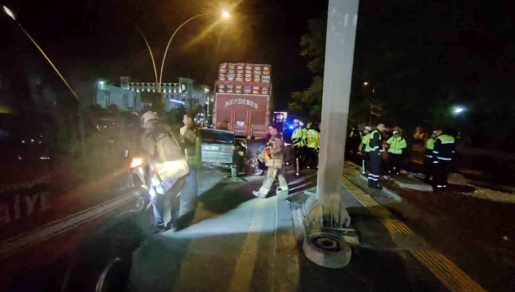 Ankara’da Kamyonete Çarpan Otomobil Sürücüsü Hayatını Kaybetti