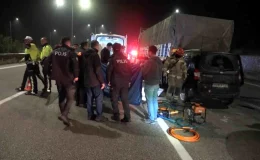 Bursa’da otobanda arıza yapan tırı fark etmeyen sürücü hayatını kaybetti