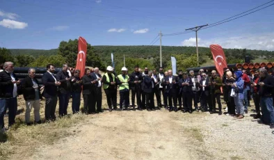 Dursunbey’e ulusal doğal gaz hattı için çalışmalar başladı