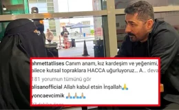 İbrahim Tatlıses’in eski eşi Adalet Sara hacca gitti, ünlüler yorum yağmuruna tuttu