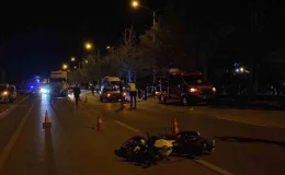 Konya’da otomobilin çarptığı motosiklet sürücüsü hayatını kaybetti