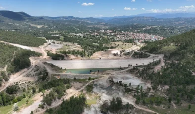 Bursa’da Kocadere Göleti yapım çalışmaları hızla devam ediyor