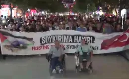 Elazığ’da İsrail’in Gazze saldırılarını protesto ettiler