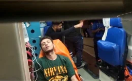 Haliç Metro Köprüsü’nden denize düşen genci can simidiyle kurtardılar