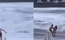 Model adayı genç kız, Diana Belyaeva, erkek arkadaşı ile öpüştükten saniyeler sonra dalgalara kapılıp hayatını kaybetti