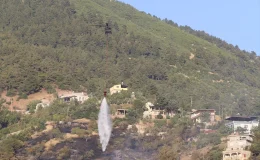 Kahramanmaraş’ta gece de devam eden orman yangınına müdahale