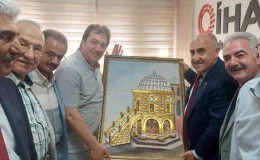 Erzurum Kent Konseyi Başkanı İHA’yı ziyaret etti